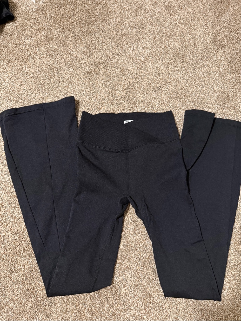 Forever 21 Black Stretch Leggings with Branded Waistband